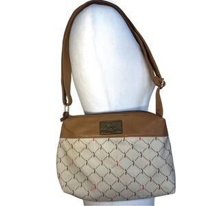 VTG Y2K Baby Phat Tan Logo Print Crossbody Bag